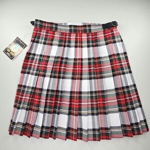 NWT Glen Appin of Scotland Girls Tartan Kilt Skirt Size 12 Adjustable Waist